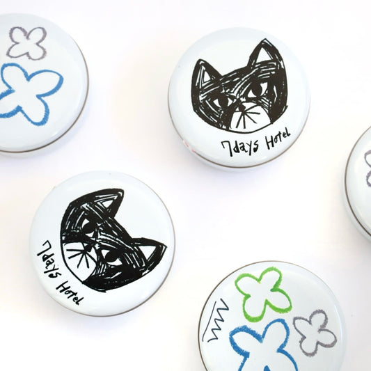 7days hotel × 松林誠 黒猫クッキー缶