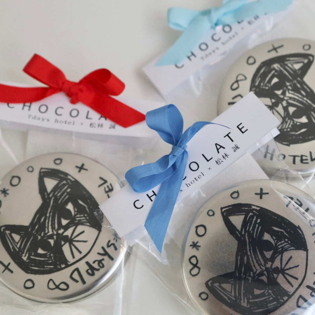 7days hotel × 松林誠　黒猫チョコ缶